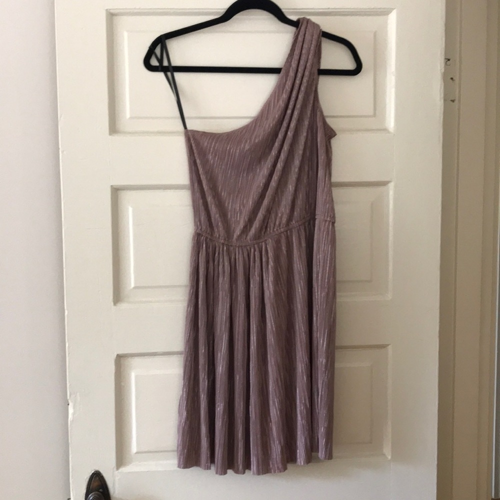 One Shoulder Shimmery Party Dress